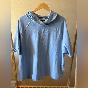 J. Jill | Light Blue Hooded Sweatshirt | Cotton Blend | XL